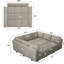 Canapé-lit modulaire réversible en velours Wylodene-86830883