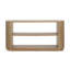 Console Modern Modern - Table de canapé mince avec tablette ouverte et grain de bois élégant-695027346