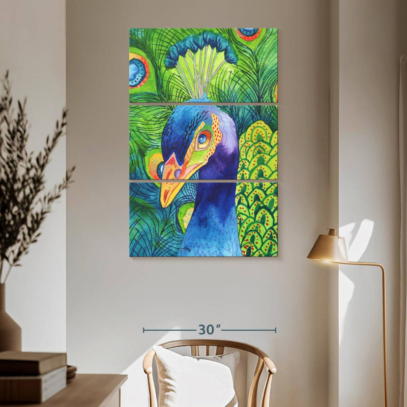 Brampt Perfect Peacock, 65" H x 42" W