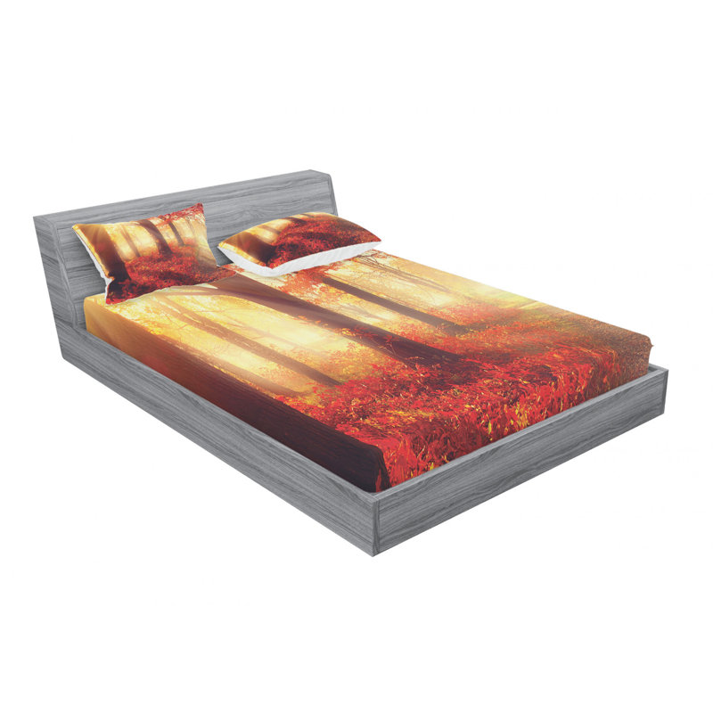 Microfiber Sheet Set, Queen Sheet Set with Fitted Sheet