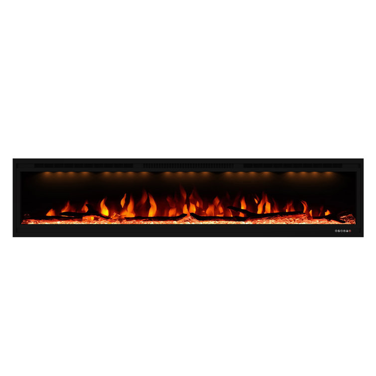 Electric Fireplace Wall-Mounted Electric Fireplace Electric Stove  fireplaces 127 cm Built-in Electric Fireplace 750 1500W Heating with Remote  Control