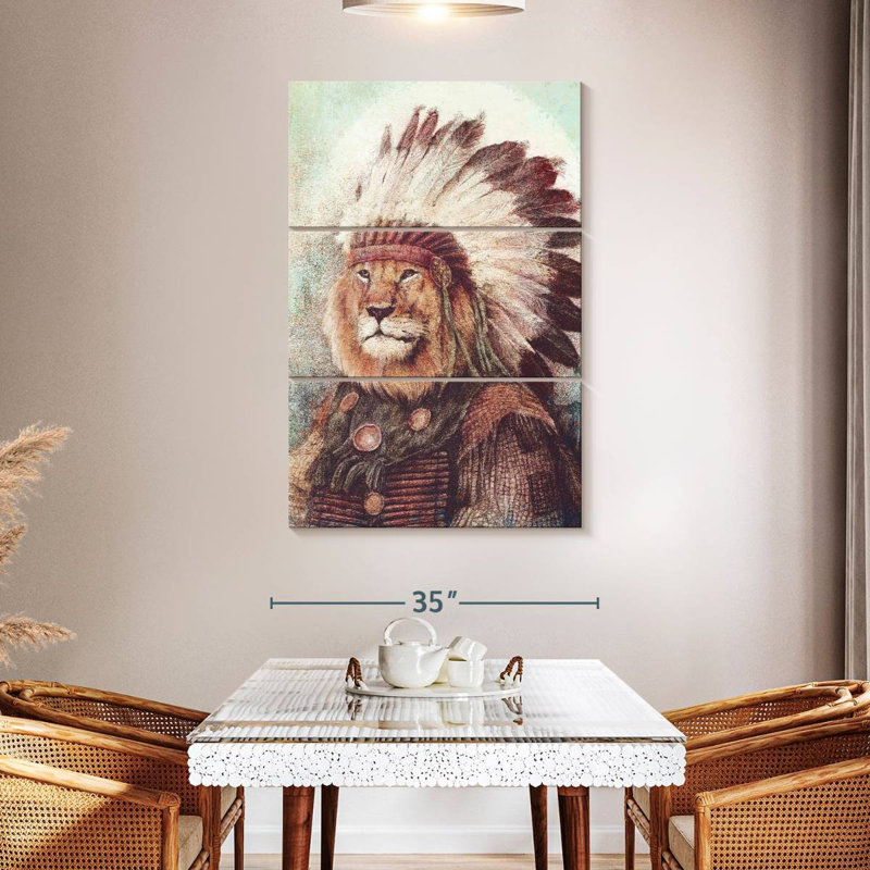 Ketti Chief I, 50" H x 32" W