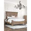 Mobilier de chambre à coucher formel traditionnel en chêne patiné 1Pc-65660830