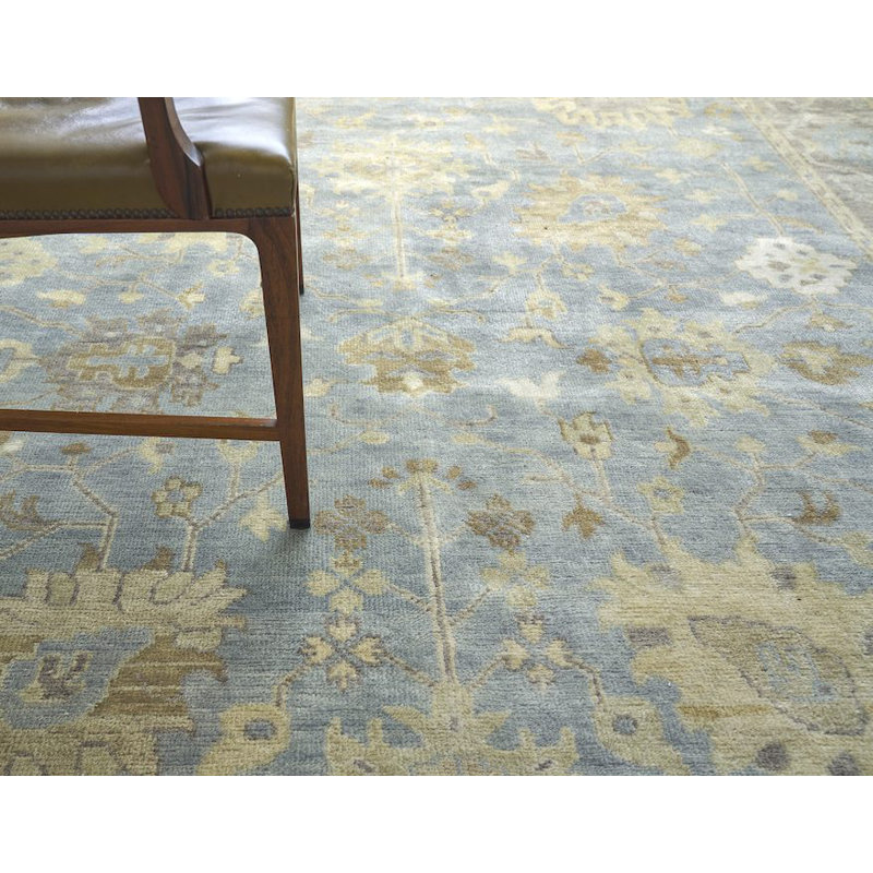 Antique Weave Oushak Wool Oriental Area Rug, Rectangle 14'6" x 18'