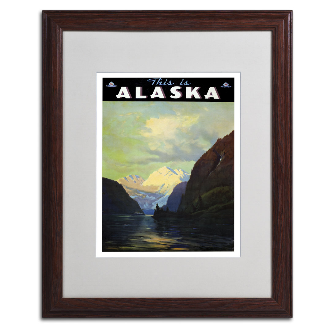 " Trav Alaska " Trademark Fine Art Frame 