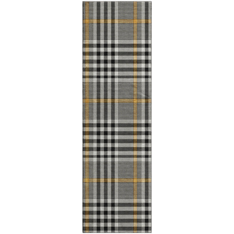 Premium Machine Washable Corry AMF1054 Plaid Rug, Runner 2'3" x 7'6"