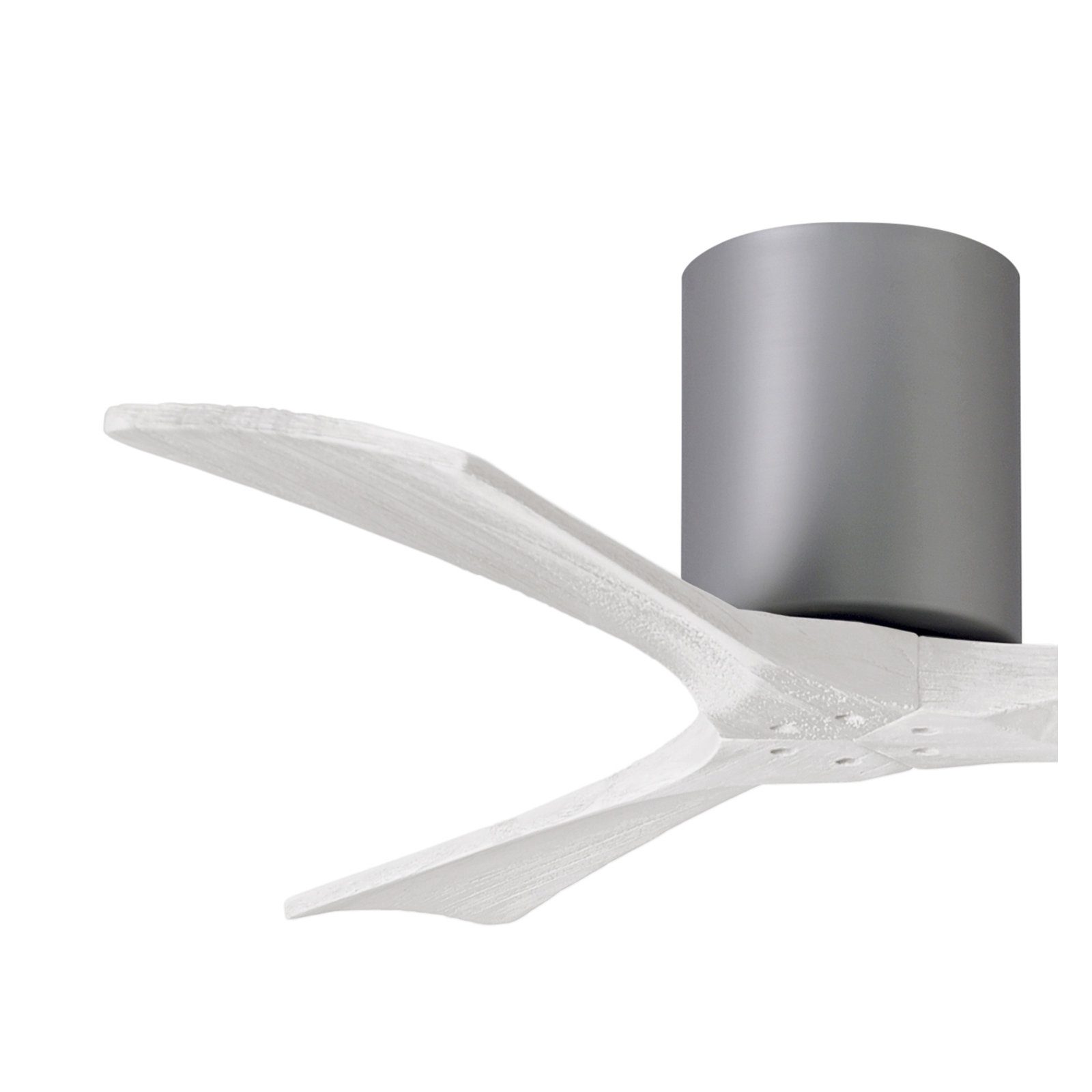 Olivier 3 Blade Ceiling Fan, Brushed Nickel, Matte White, 42"