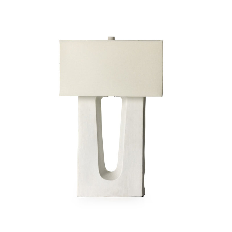 Cuit Table Lamp, Matte White Porcelain Ceramic
