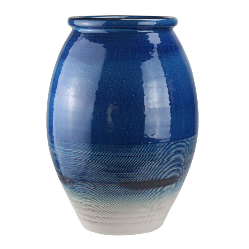 Vase 14 "Seaside Treasures, Bleu véritable