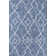 Allaire Tribal Diamond Trellis Blue/Ivory Indoor/Outdoor Rug