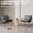 Accent Chair Living Room Chairs Comfy Reading Chair for Bedroom Upholstered Lounge Chair Mid Century Modern Arm Chair Sling Accent Chairs for Living Room Side Sofa Chair Fabric Armchair(Charcoal, 1)-2082261226