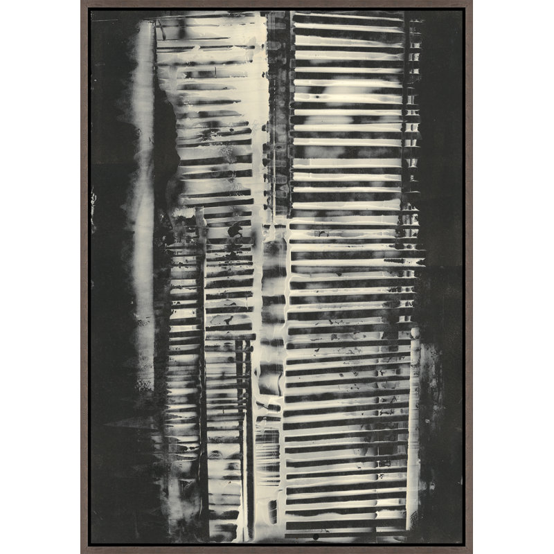«Beneath Warmth II» par David Erickson - peinture sur toile à cadre flottant, H 58,75 po x l 41,75 po, Image au pinceau gel