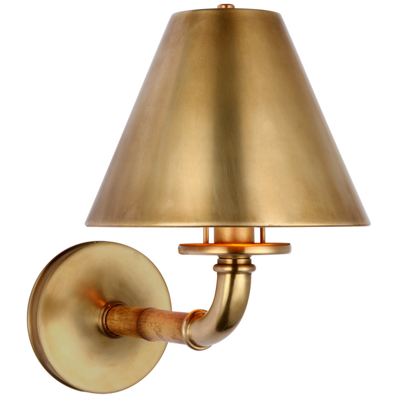 Ralph Lauren Dalfern Medium Single Sconce, Natural Brass, Natural
