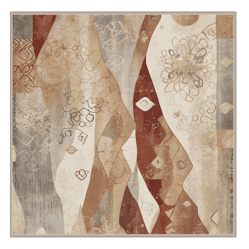 Terracotta Glow Rug, Square 3'