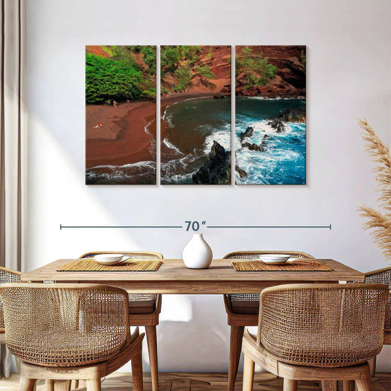 Sebbie Maui Red Beach, 36" H x 57" W