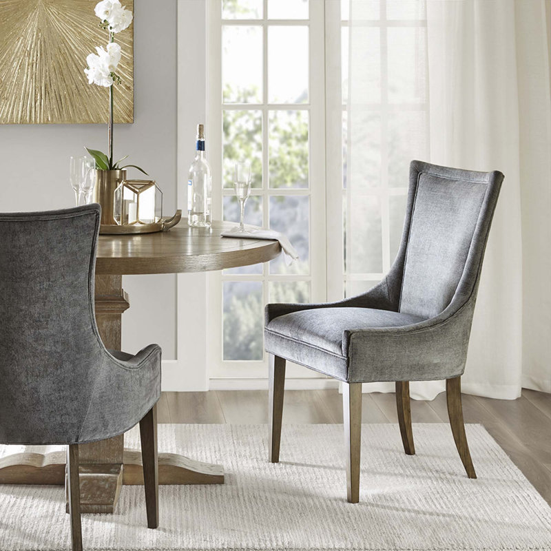 Chaise de salle à manger, Gris foncé