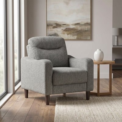 Chenille fabric sofa, comfortable seating, solid wood frame, perfect for the living room