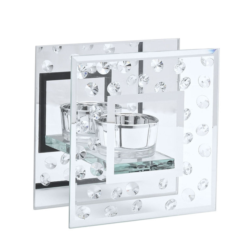 12Cm Glass Tabletop Votive Holder, 1, 12" H x 12" W x 6.2" D