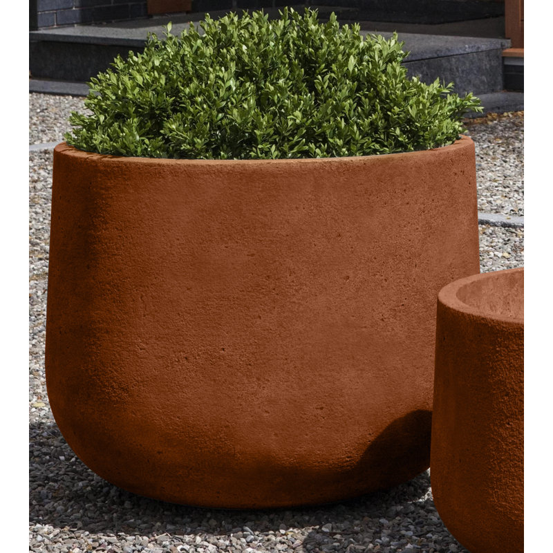 Tribeca Handmade Pot Planter, Ferro Rustico Nuovo, 19" H x 25" W x 25" D