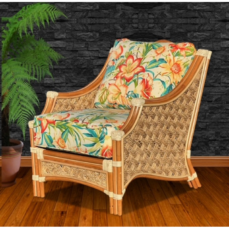 Schmitz Upholstered Armchair, Rave Watermelon Polyester