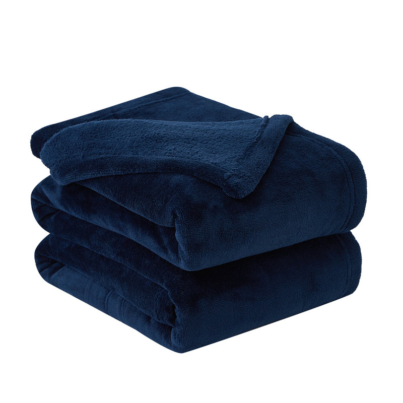 Surdimensionné douillet en micro-molleton Southshore Fine Linens, Simple, Bleu marine