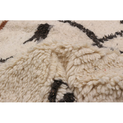 Tapis unique en laine 4 pi 9 po x 8 pi 2 po années 1990 Acampo
