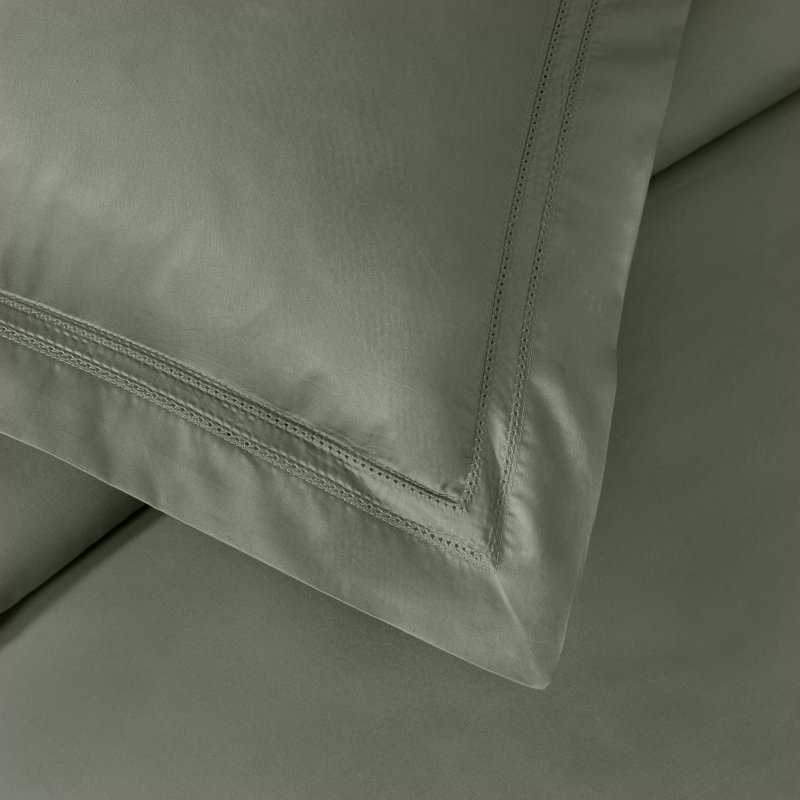 Yalda Duvet Cover Set, Queen, Green