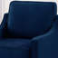 Chaise en velours bleu marine, confortable, salon et chambre à coucher, fabrication, pour chambre, chambre à coucher