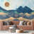 Abstract Mountains Peel & Stick Border-93867383