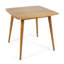 Table de salle à manger carrée d'intérieur en bois d'acacia