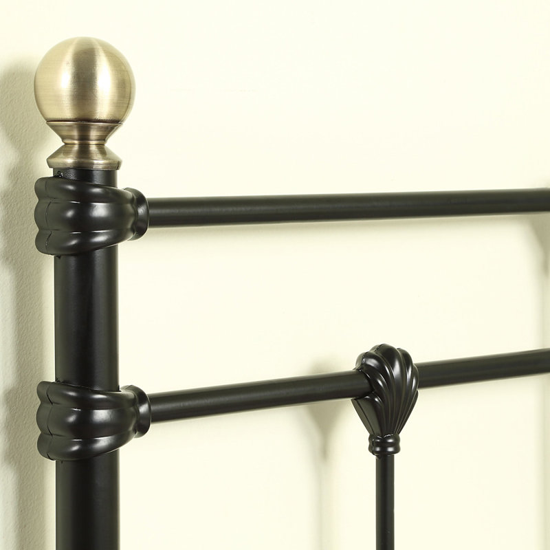 BAYFORD Metal Bed, Black, Single (3')