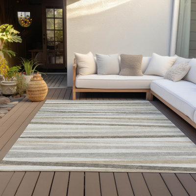 Tapis ivoire lavable intérieur / extérieur Liora 