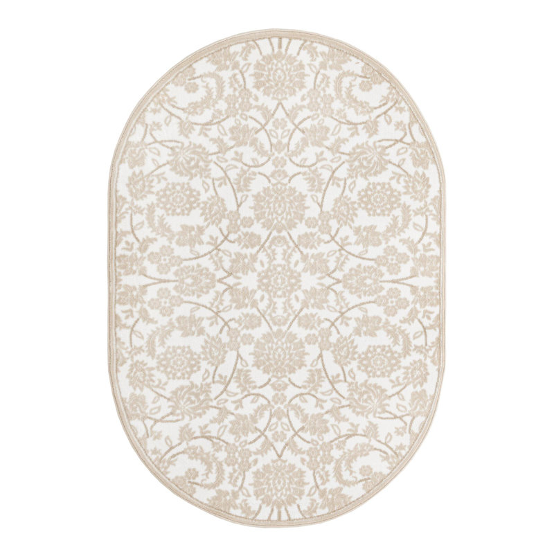 Tapis oriental analogique Analise, Ovale 4 pi 1 po x 6 pi 1 po