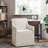 Skirted Dining Arm Chair With Casters, Fully Upholstered For Comfort And Easy Mobility In Traditional Or Farmhouse Settings.-697767403