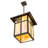 Rustic Lodge 1 - Light Craftsman Brown Lantern Pendant