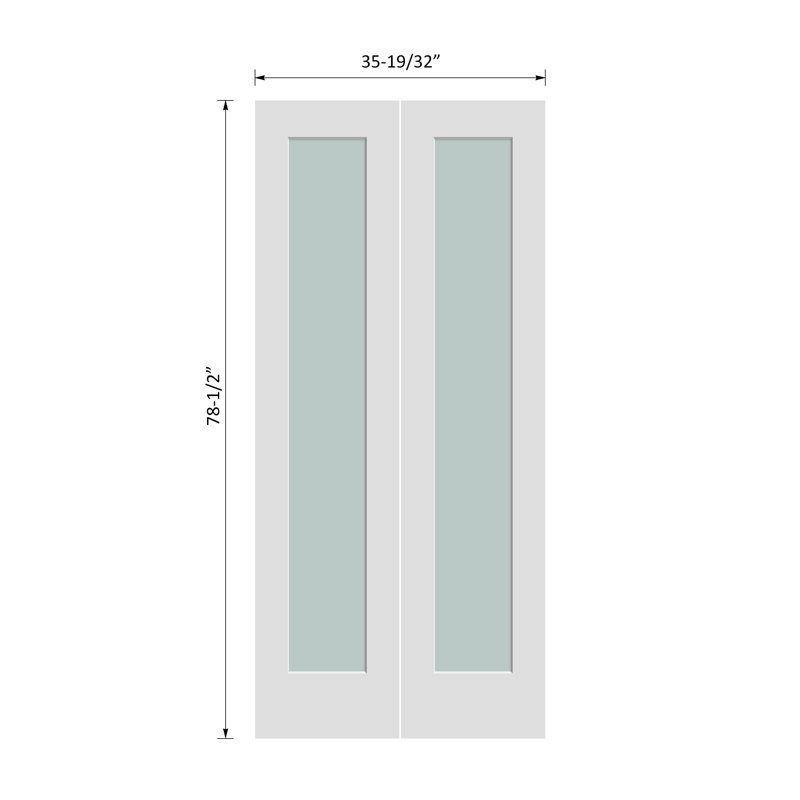 Porte pliante 80 po, 36 po x 80 po