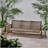 HAMPTON WOOD + WICKER 3 SEATER