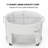 70QT Oval Freezer Patio Cooler Cart-114530812