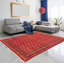 Tapis rouge Finha Peshawar Bokhara 6 pi 1 po x 8 pi 11 po