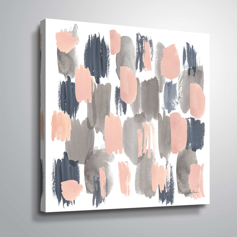 « gris rose brume i »-impression sur toile Gillham, H 36 po x l 36 po x P 2 po, Toile tendue
