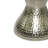 Beardall Metal Handmade Hammered Hourglass Side End Accent Table-364578110