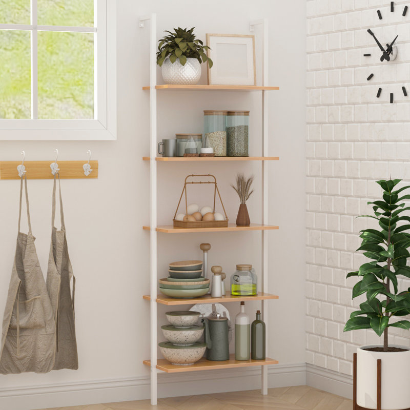 Unfinished Ladder Bookcase