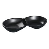 Black Pearl Double Melamine Condiment Server
