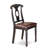 7 Piece Oval Dinner Set Included a Kitchen Table with Extension Leaf and Pedestal Base, 6 PU Leather Dining Room Chairs, Simple Assemble, Napoleon Back, Black Finish-1788156785