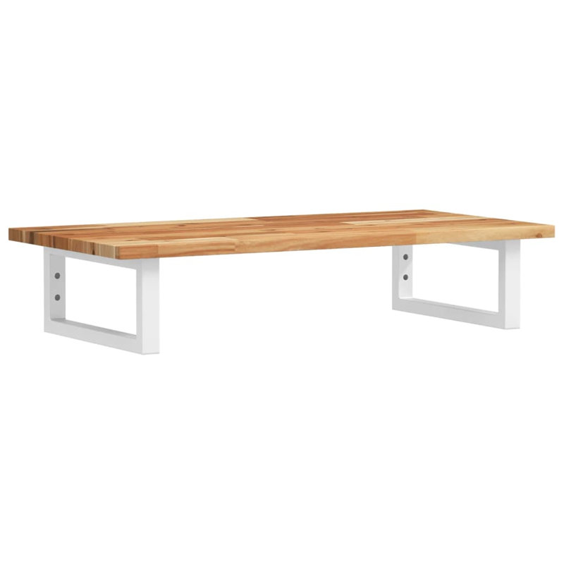 Accent Shelf, 2" H x 80" W x 40" D, White/Oak
