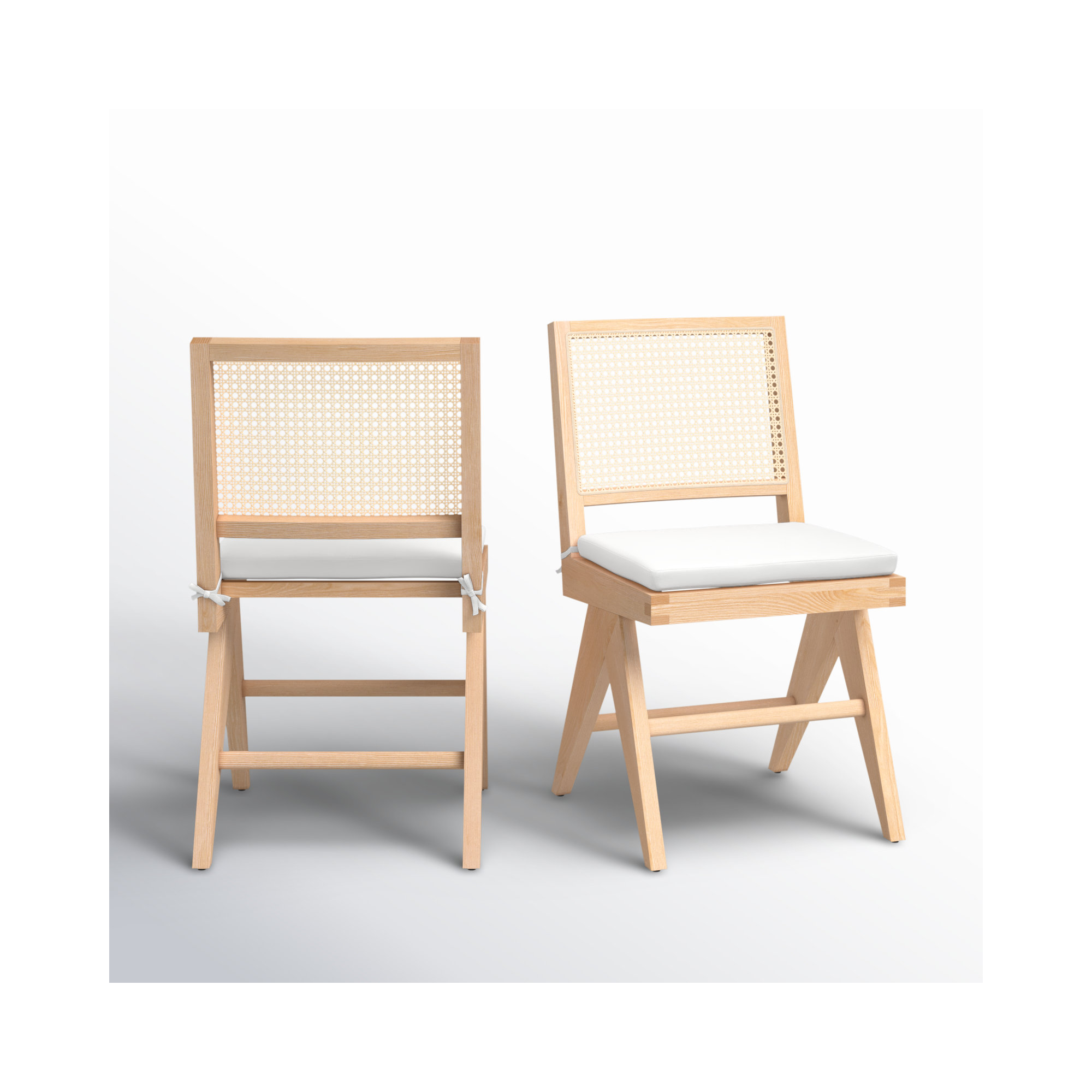 Josephina Linen Side Chair, Natural