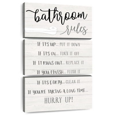 Tergel Hurry Up Bathroom Rules