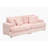 Spacious and Comfortable Corduroy 3 - Seater Sofa with Four Matching Throw Pillows, Ideal for Modern Living Rooms-922927892