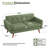 Jadier 66" Upholstered Loveseat Square Sofa-1229713452-1230110787