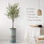 Artificial Tree In Modern Planter, Fake Olive Silk Tree Home Decoration (Plant Pot Plus Tree)-407143820-424482373